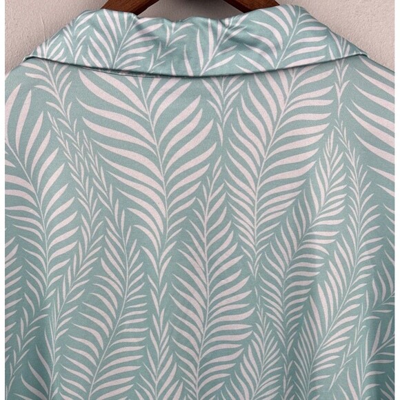 Green side Golf Polo Green AOP men’s Large  classic fit golf Short Sleeve Palm - Picture 9 of 9